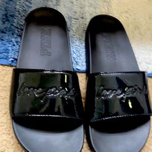 Pink Victoria Secret slides black love pink